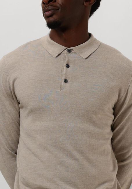 Beige PROFUOMO Polo POLO LONG SLEEVE - large
