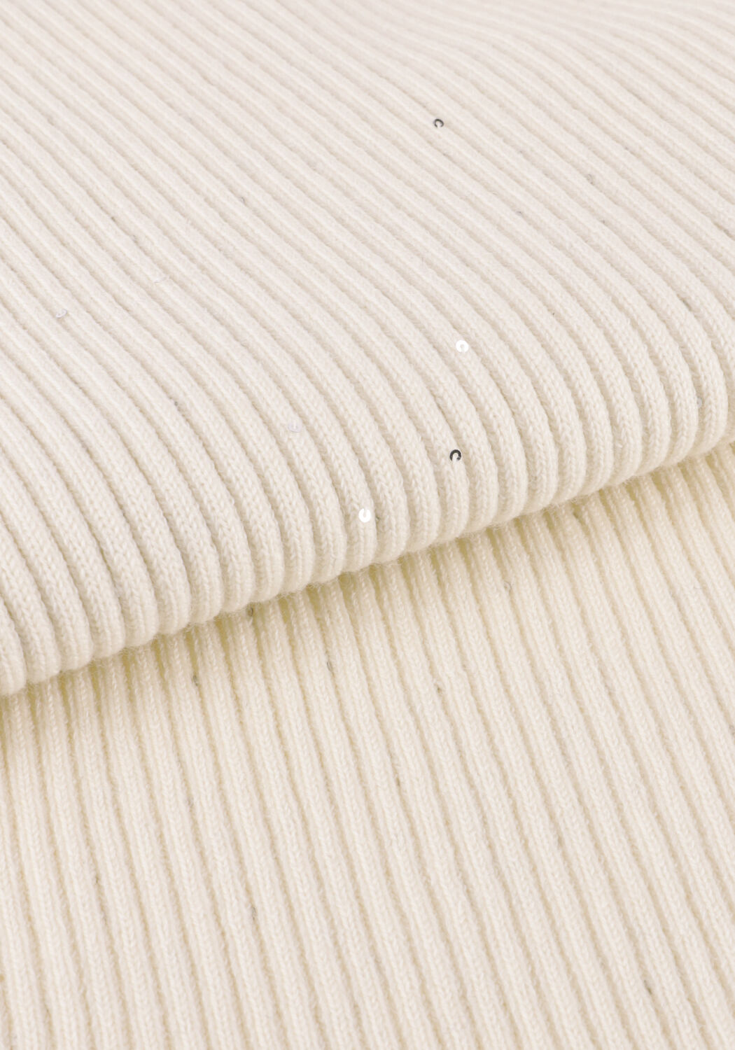 Creme GANNI Polo FINE SEQUIN POLO - large