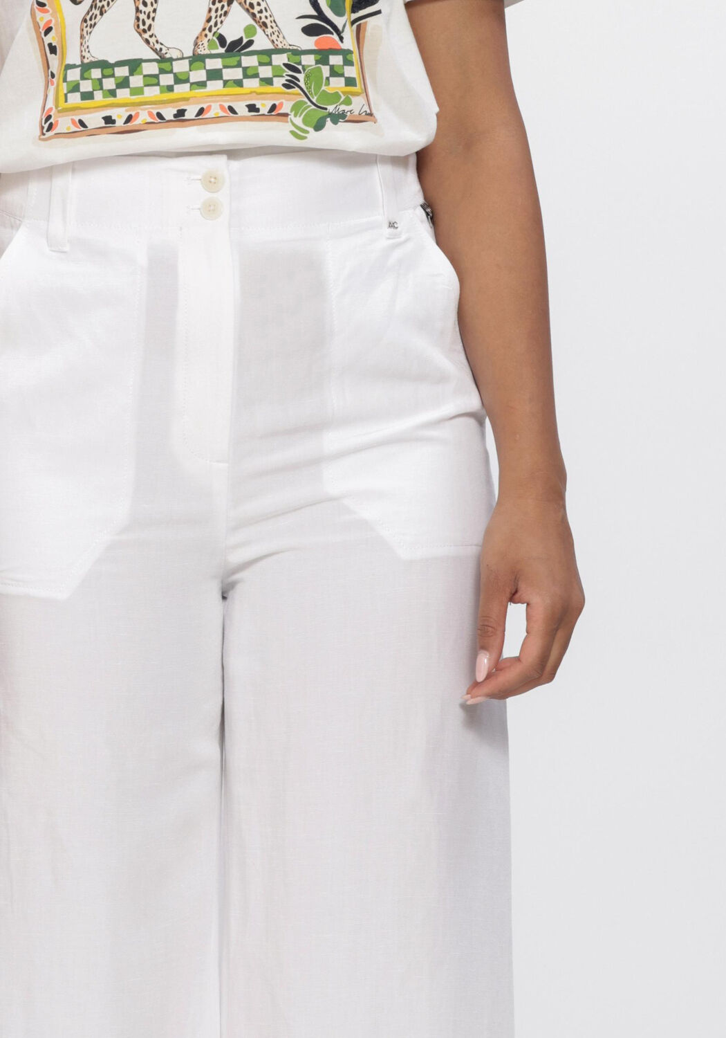 Witte MARC CAIN PANTS Broeken AP 81.69 W53 - large