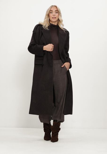 Bruine HAUTE L'AMITI&Eacute; Mantel LIDA TAILOR WOOL COAT - large