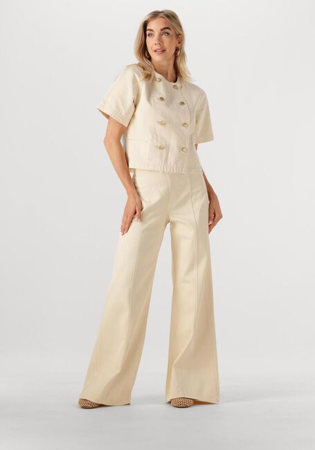 Gebroken wit ULLA JOHNSON Blouses THE SERGE SHORT SLEEVE JACKET - large