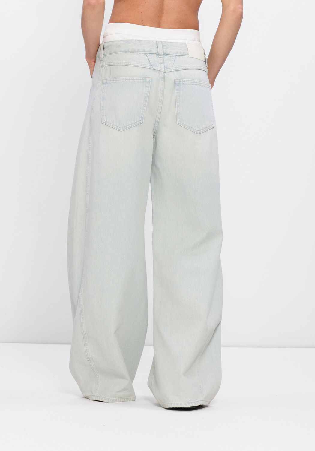 Witte CLOSED Broeken BRIEFS - large