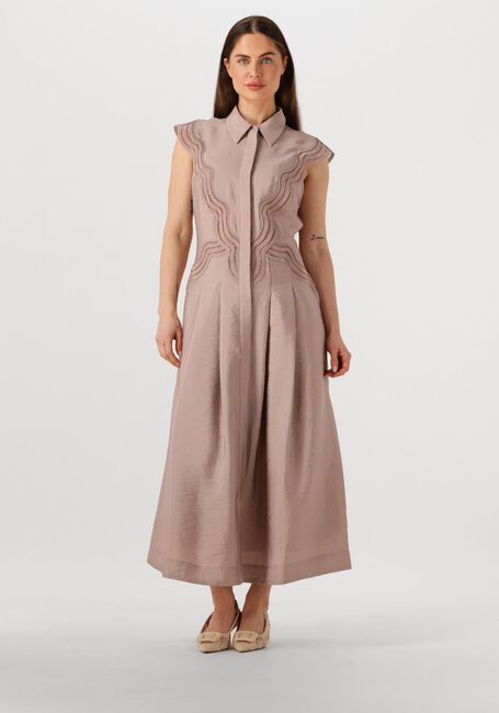 Roze COPENHAGEN MUSE Midi jurk COLE DRESS - large