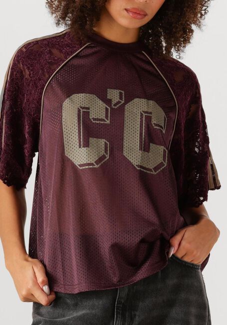 Bordeaux CO'COUTURE Top TREYCC LACE TEE - large