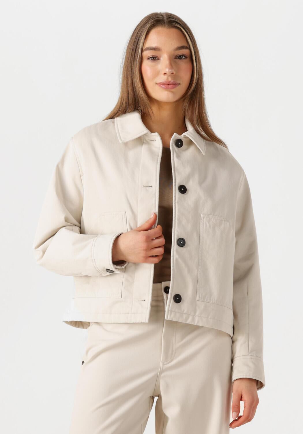 Closed Jack Dames Jacket, Maat: L, Kleur: Beige