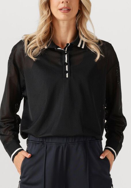 Zwarte HAUTE L'AMITIÉ Tops & T-shirts DRIFT POLO BLOUSE - large