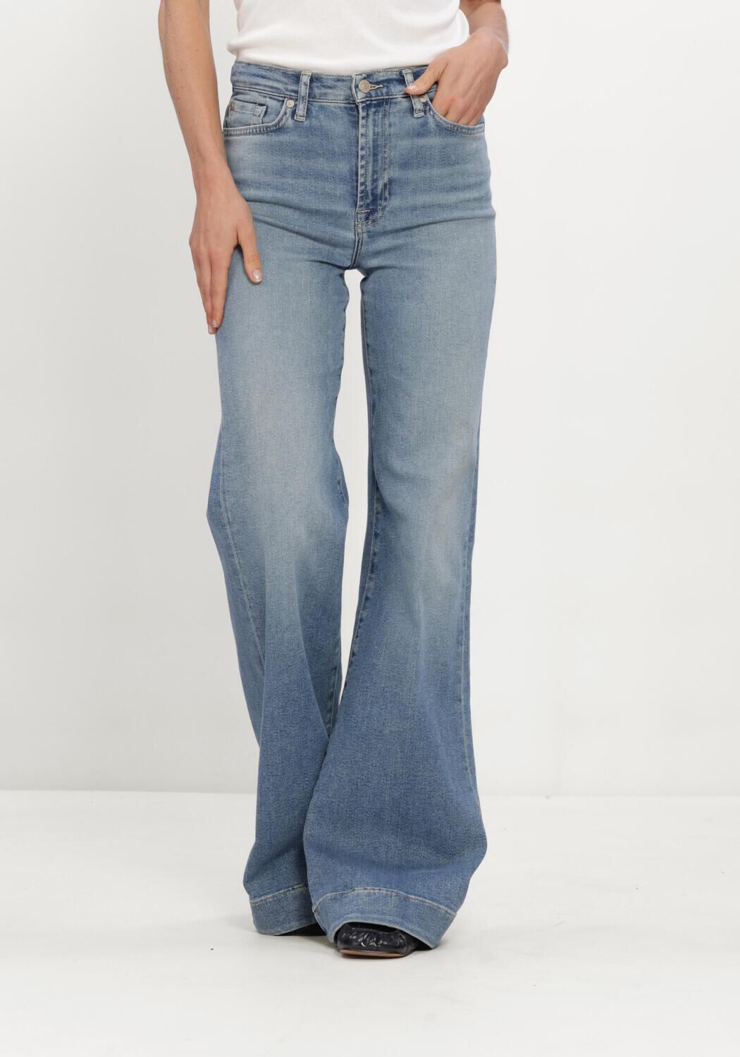 Blauwe 7 FOR ALL MANKIND Wide jeans MODERN DOJO AQUASHADE - large