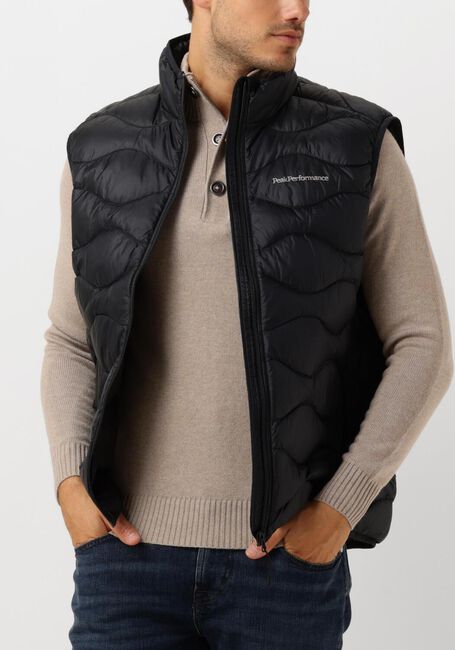 Zwarte PEAK PERFORMANCE Bodywarmer M HELIUM DOWN VEST - large