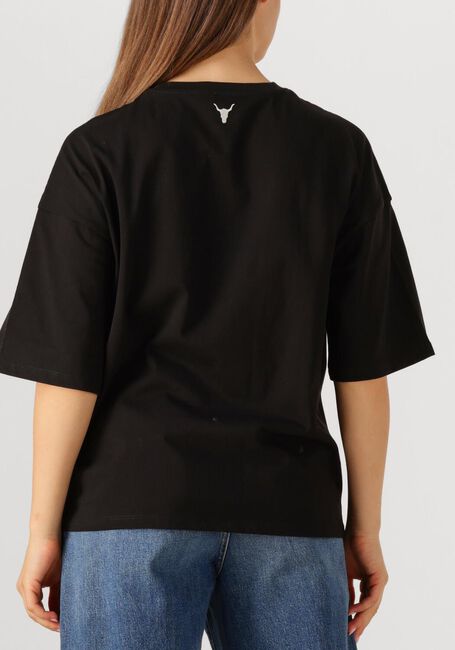 Zwarte ALIX THE LABEL T-shirt LADIES KNITTED BASIC THE LABEL T-SHIRT - large