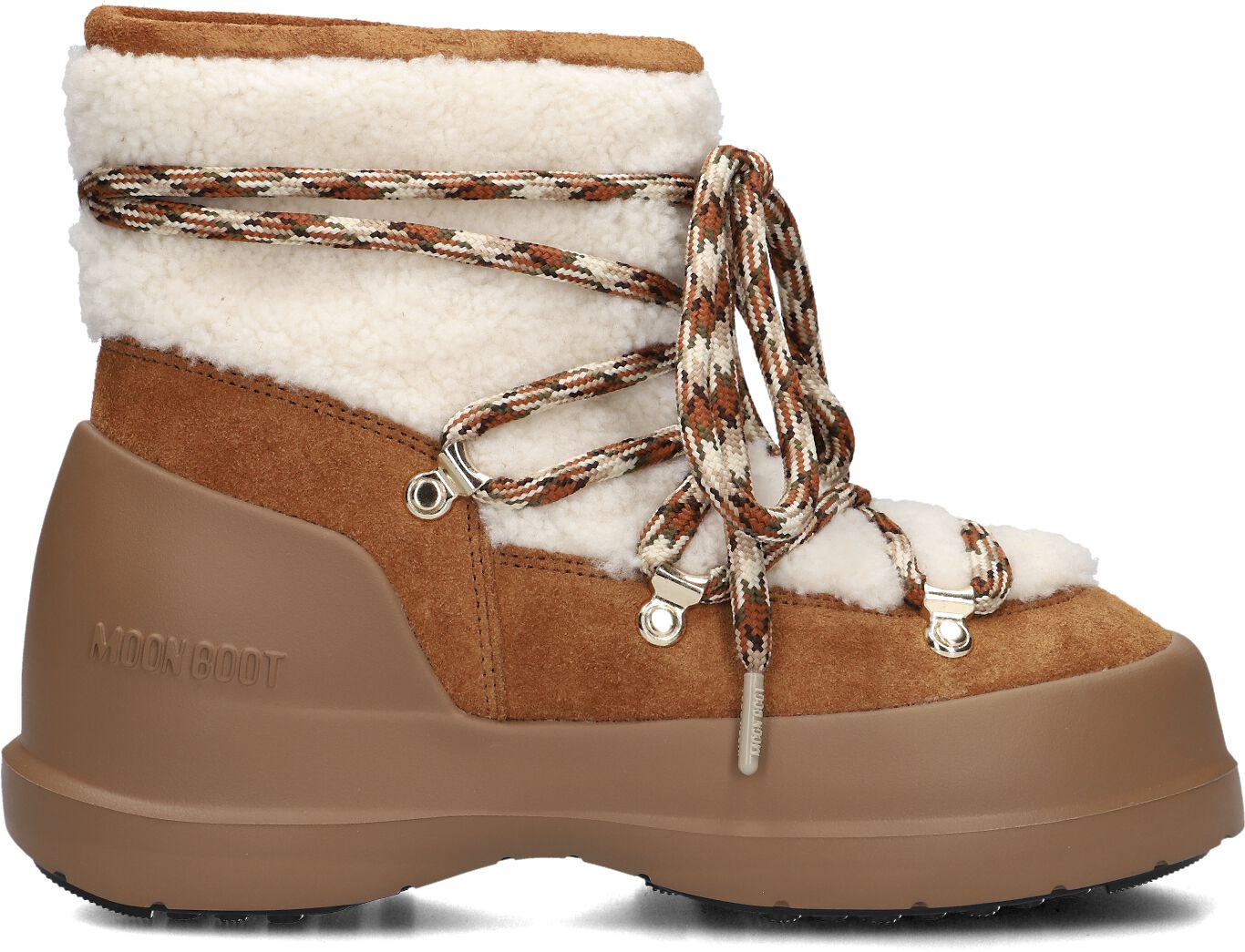 Moon Boot Snowboots Dames Mb Luna Boot Shearling, Maat: 37, Materiaal: Suède, Kleur: Cognac