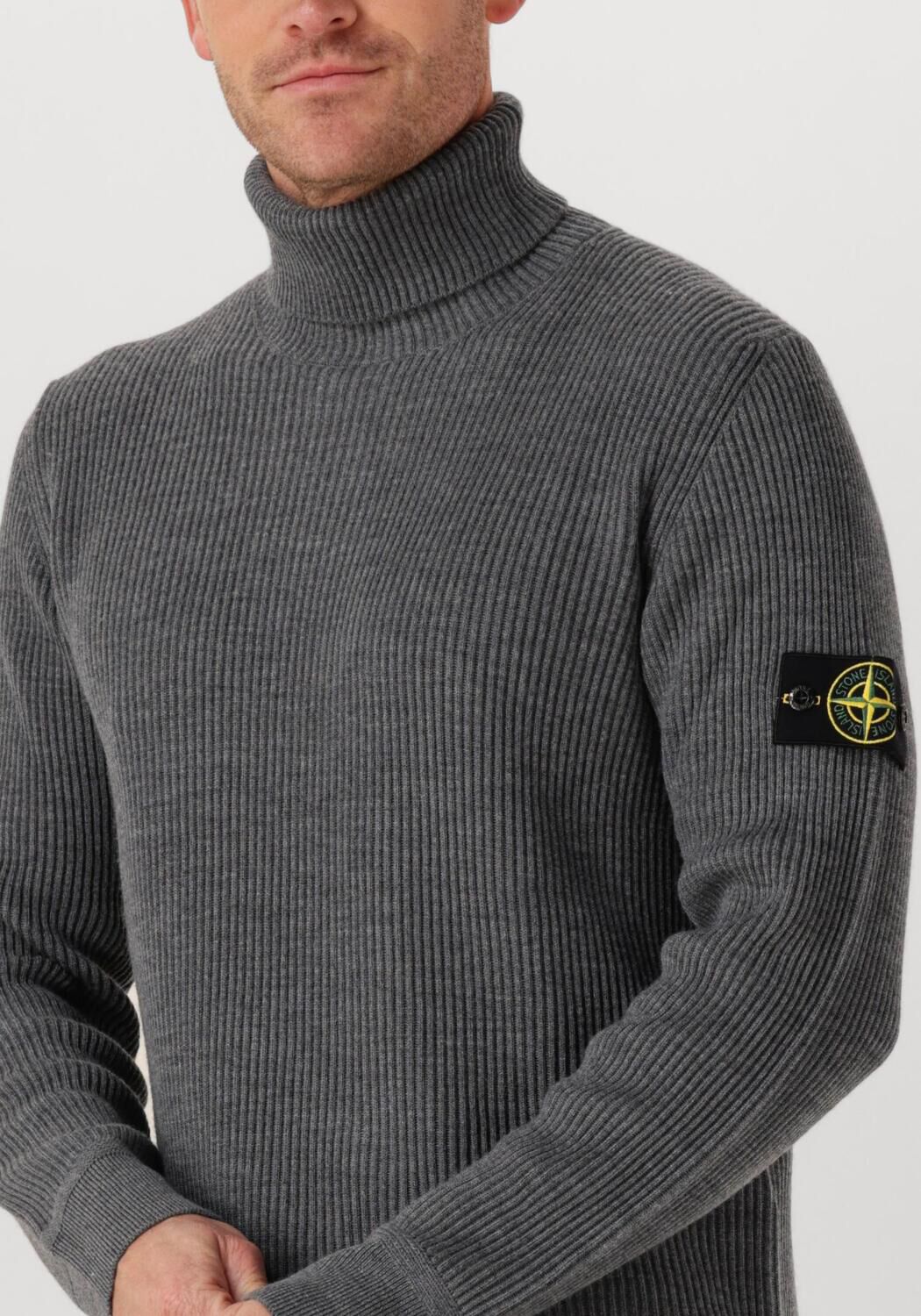 Donkergrijze STONE ISLAND Trui T NECK - large