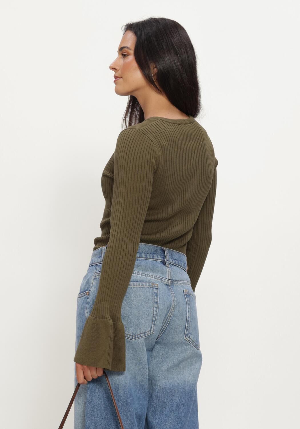 Olijf LINA LOCCHI Trui LL-BINE - large