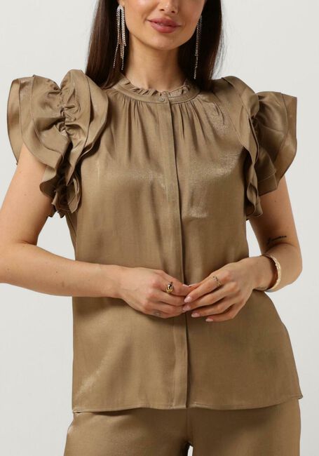 Groene AAIKO Blouses GEZANA SHIMMERY VIS 355 - large