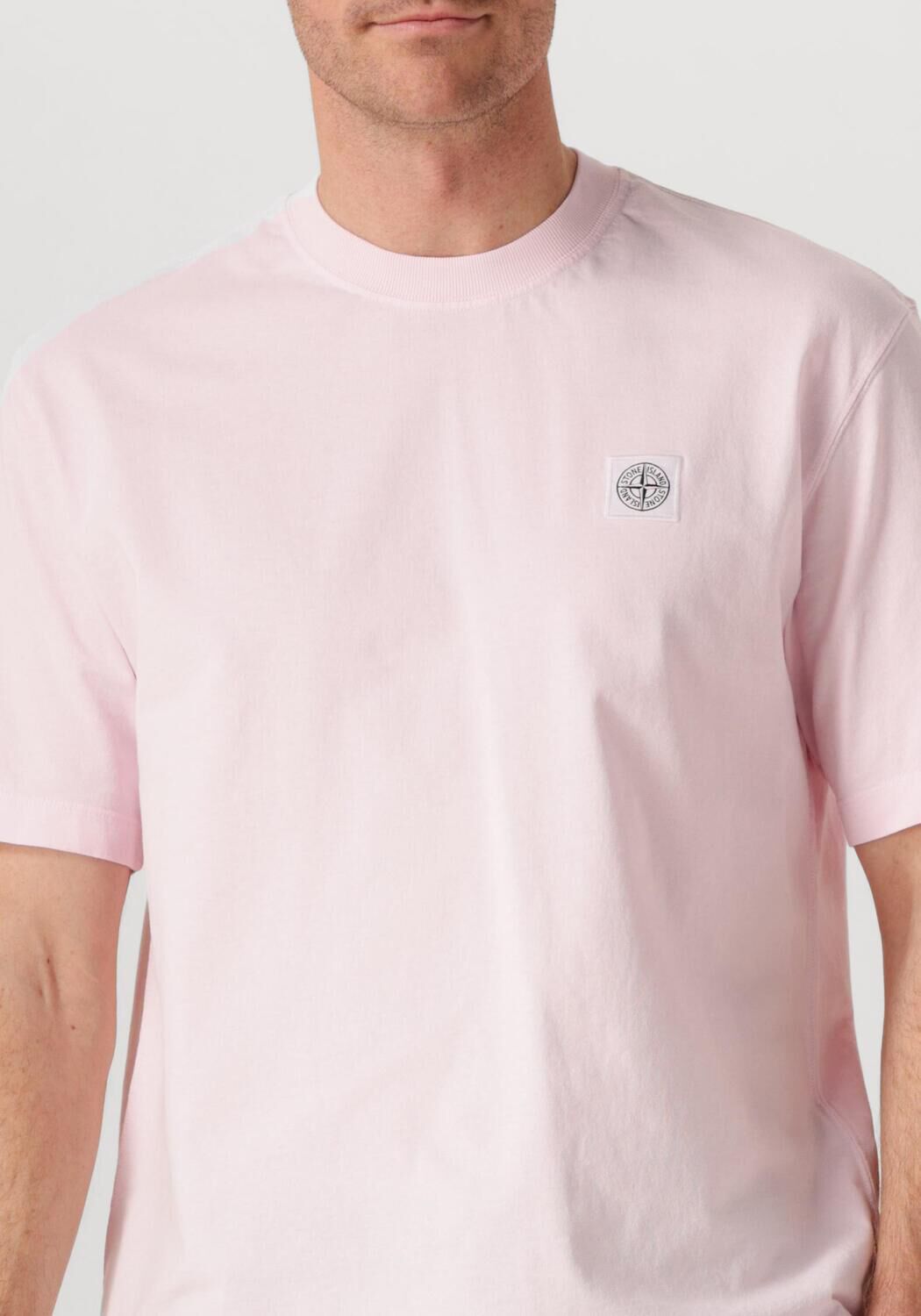 Roze STONE ISLAND T-shirt SS T SHIRT - large