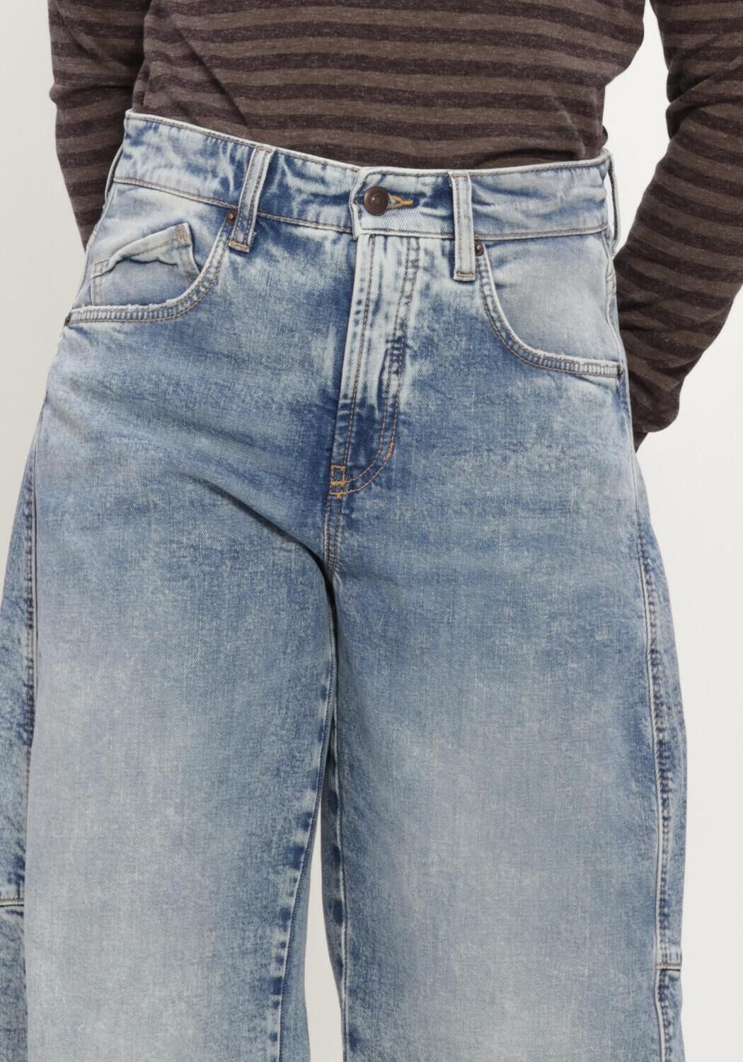 Blauwe CAMBIO Barrel jeans BAGGY TWISTED STUDIO87-UNIKAT/UNIQUE - large
