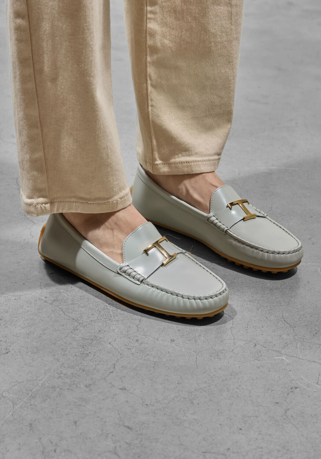 Witte TOD'S Mocassins GOMMA 10L MOCASSINO - large