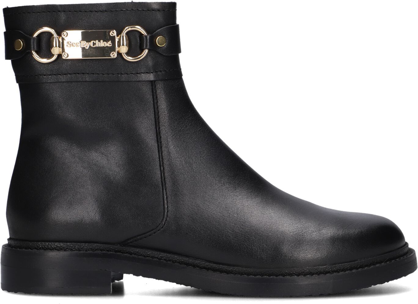 See By Chloé Enkellaarsjes
Dames Signature 1.1, Maat: 38, Materiaal: Leer, Kleur: Zwart