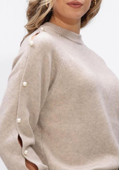 Beige CO'COUTURE Truien/vesten ROWAN PEARL SLEEVE KNIT - large