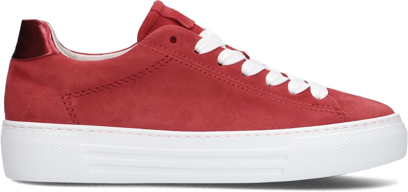 Gabor Lage Sneakers Dames 460 460, Maat: 40,5, Materiaal: Suède, Kleur: Rood