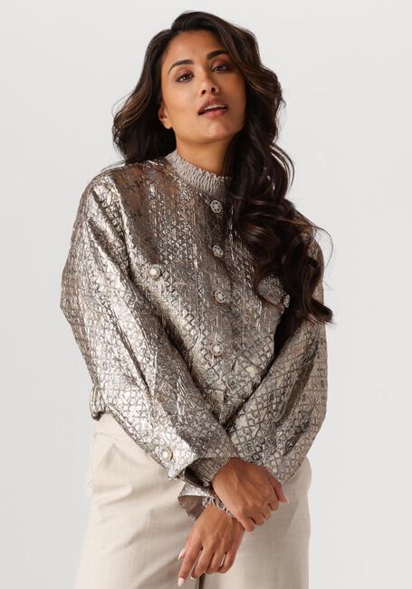 Beige SUMMUM Jack JACKET LUREX JACQUARD - large