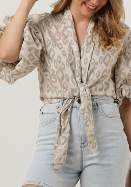 Groene MR MOOD Blouses MRS MABE TOP PRINTED - large
