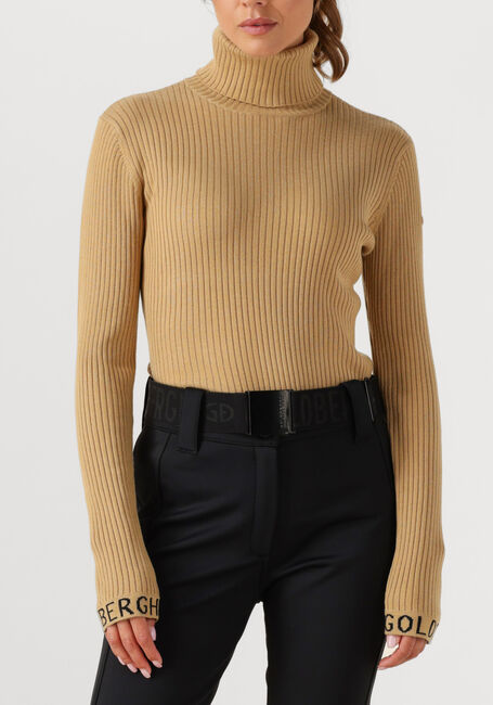 Camel GOLDBERGH Coltrui MIRA LONG SLEEVE KNIT SWEATER - large