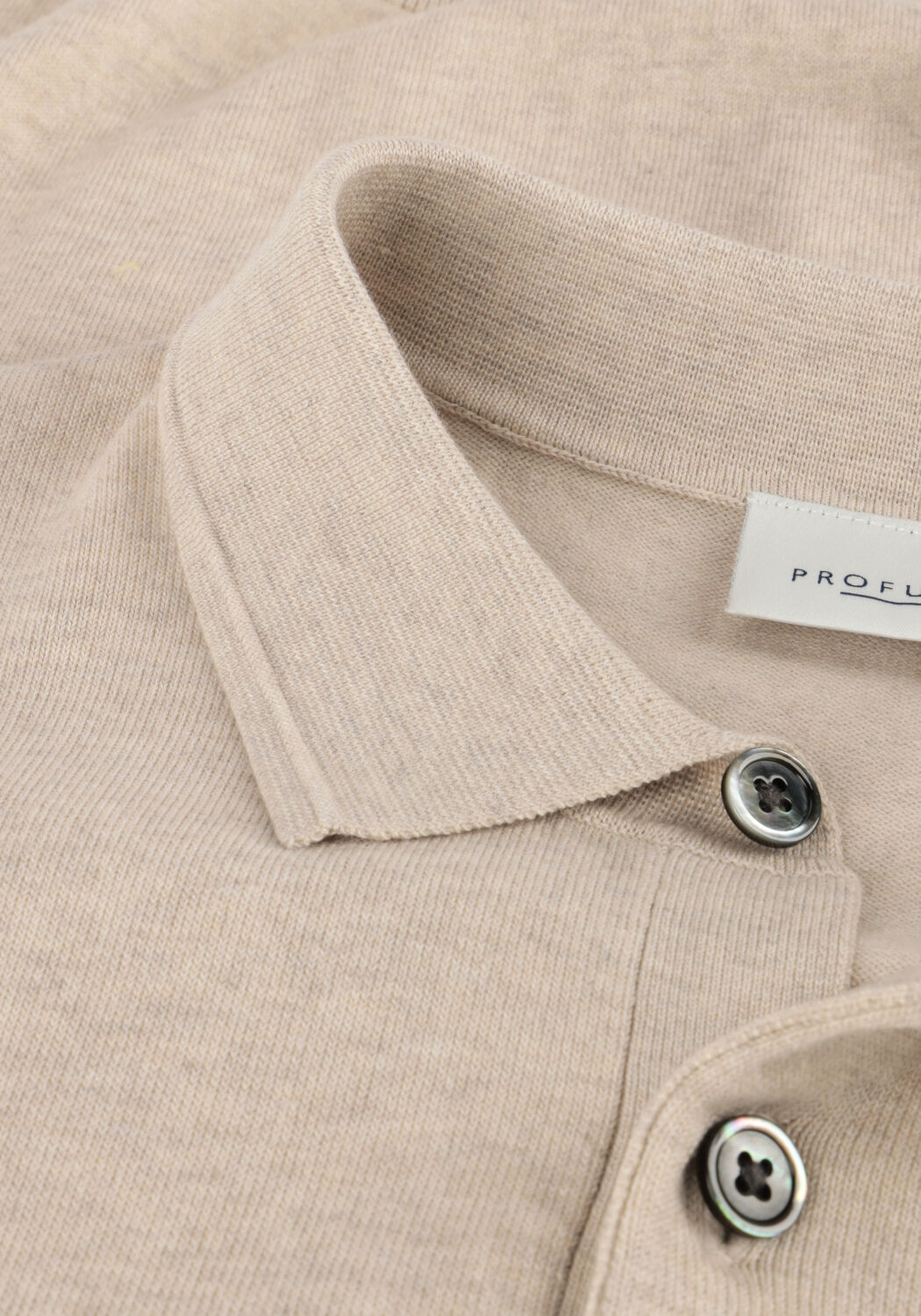 Beige PROFUOMO Polo POLO SHORT SLEEVE - large