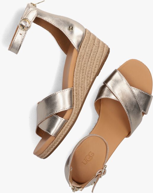 gouden ugg sandalen met hak w eugenia - Main Image
