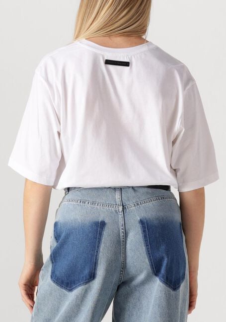 Witte HAUTE L'AMITIÉ T-shirt CREW RUB PRINT TEE - large