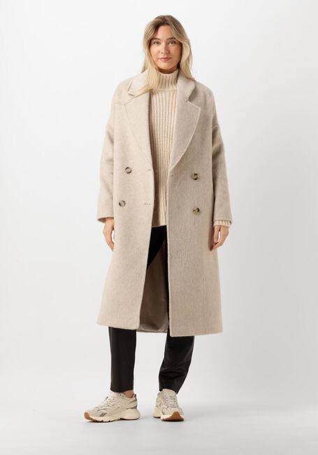 Beige DANTE6 Trui RAYURE OVERSIZED SWEATER - large