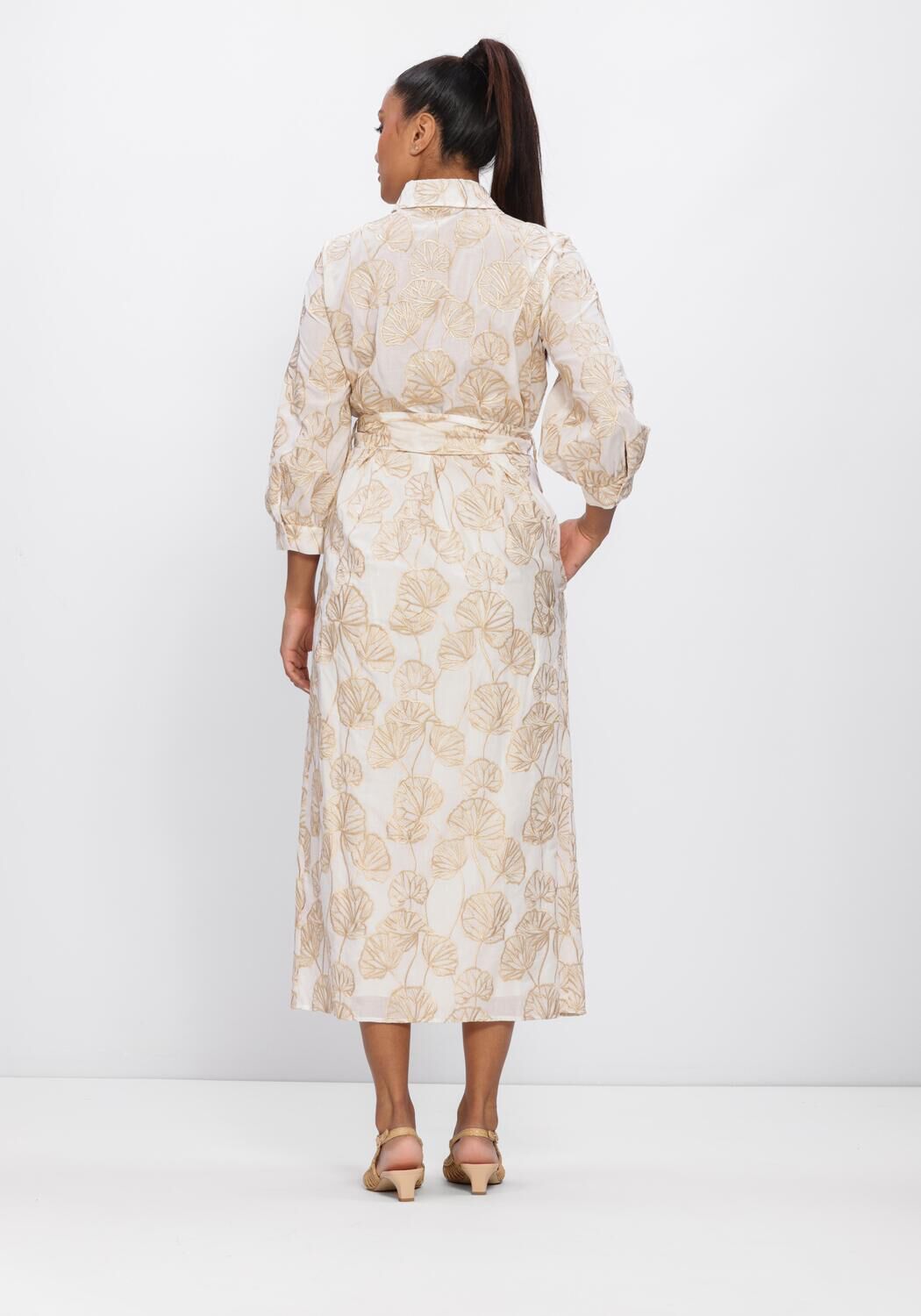 Ecru LUISA CERANO Jurken 738648/3828-00 - large