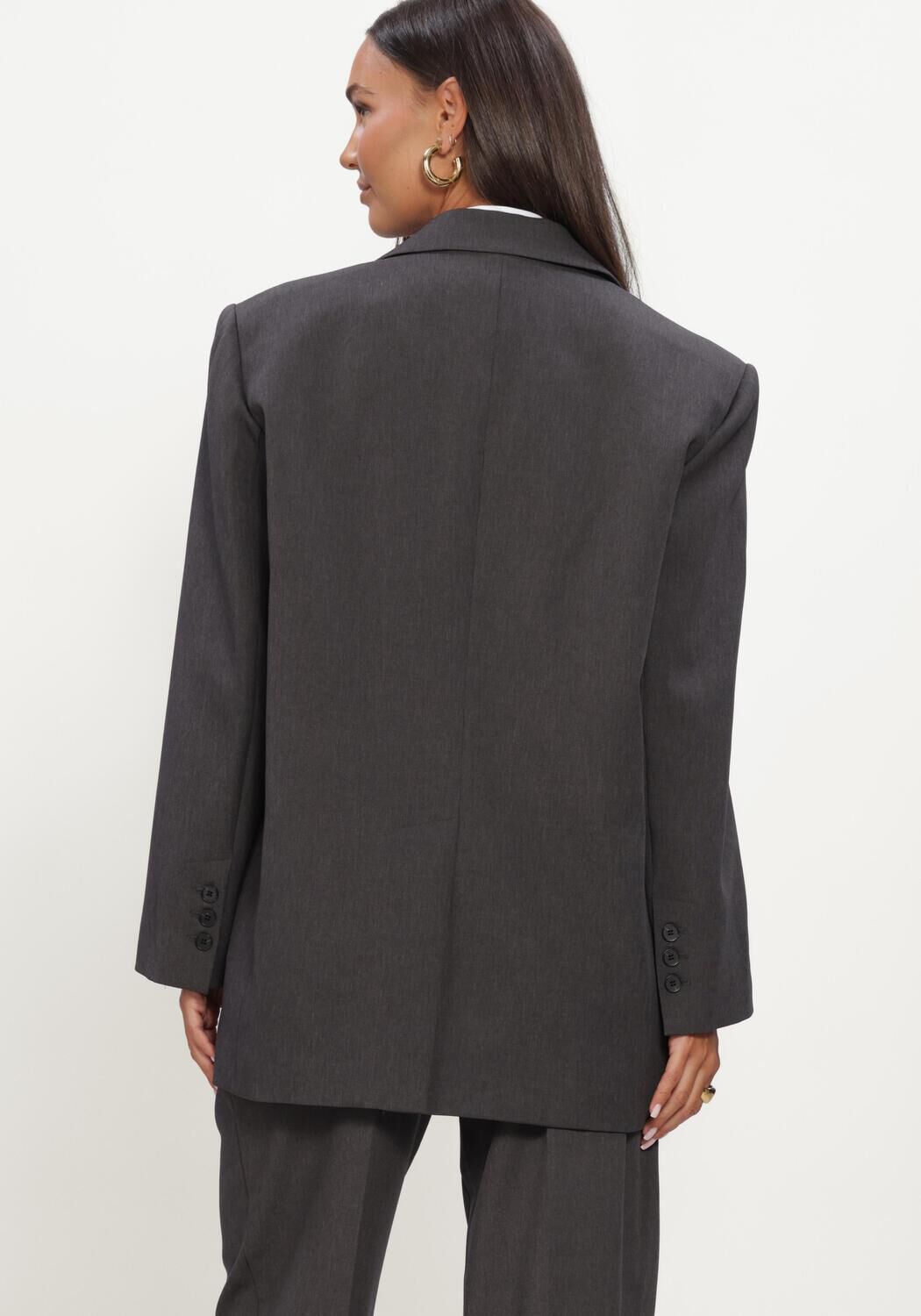 Grijze HAUTE L'AMITI&Eacute; Blazers AMY OVERSIZE TRIANGLE BLAZER - large