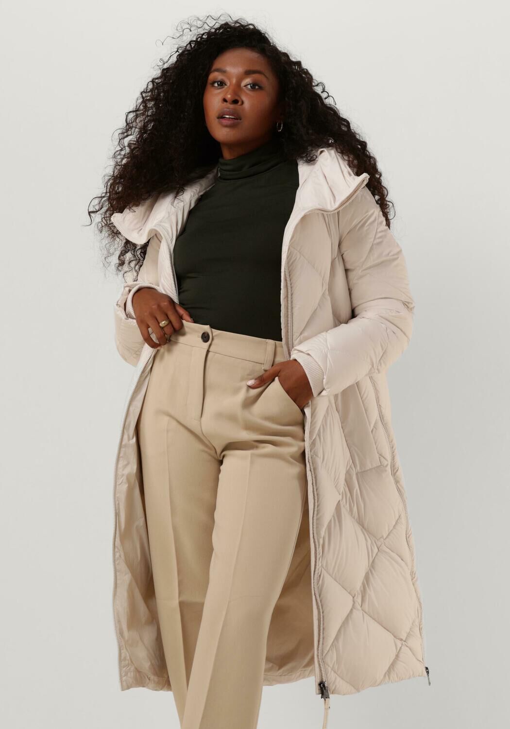 Beaumont Gewatteerde Jas Dames Matti, Maat: 40, Kleur: Ecru