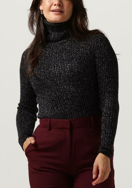 Antraciet ACCESS Coltrui LUREX KNITTED TURTLENECK TOP - large