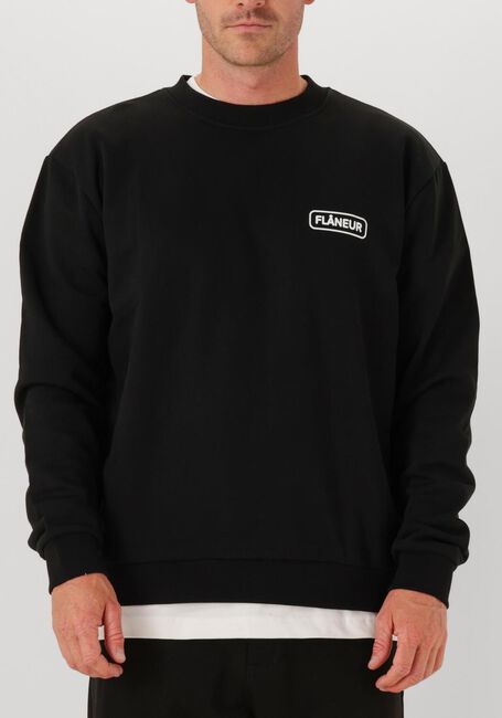 Zwarte FLANEUR Sweater METROPOLIS SWEATER - large