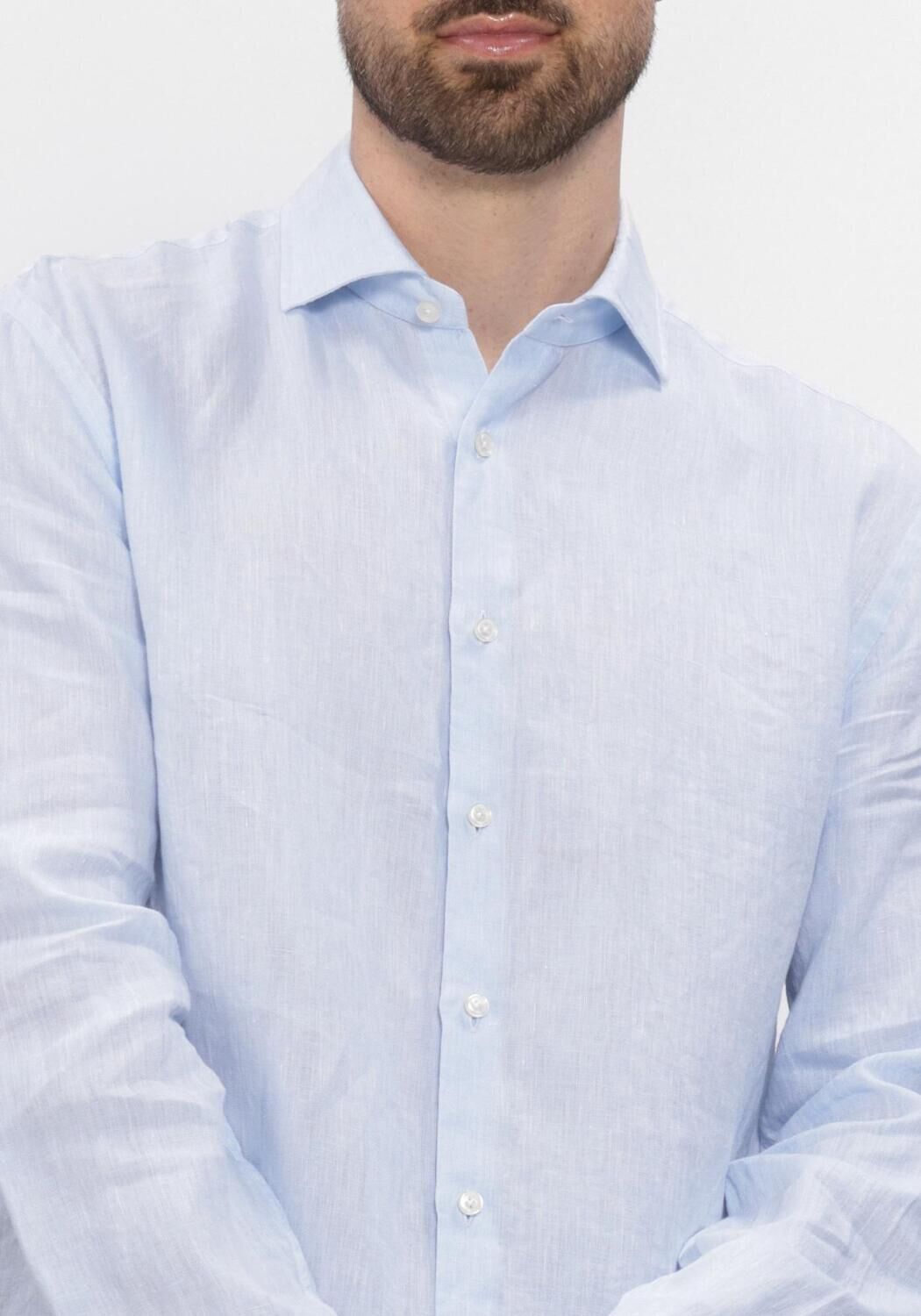 Lichtblauwe XACUS Casual overhemd 11297 422ML - large