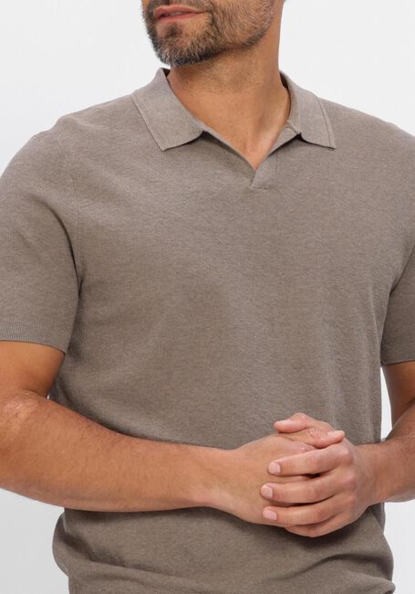 Taupe PROFUOMO Polo POLO OPEN COLLAR LUXURY BASIC - large