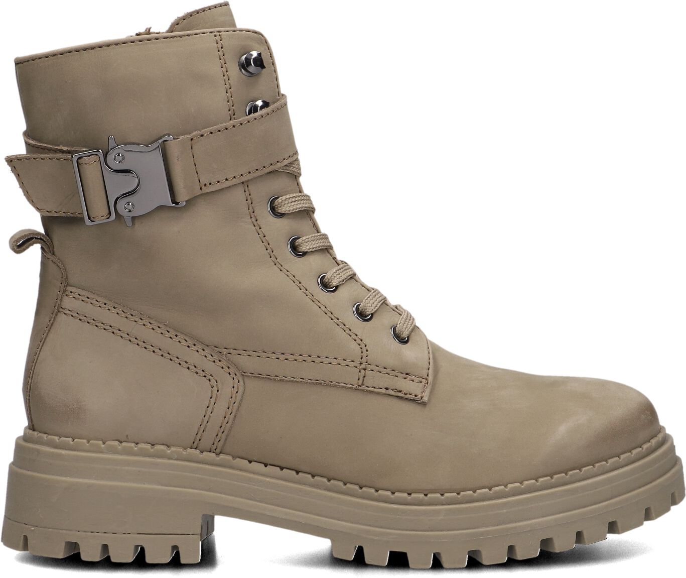 Lina Locchi Veterboots Dames L1158, Maat: 42, Materiaal: Nubuck, Kleur: Taupe