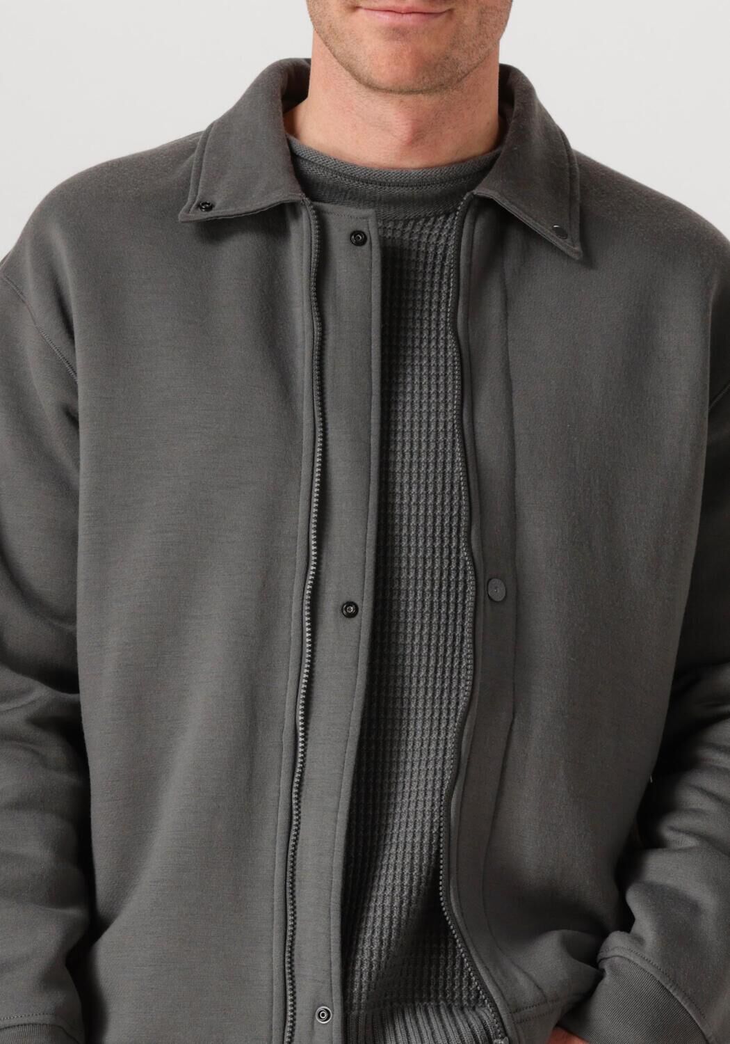 Donkergrijze STONE ISLAND Vest ZIP UP CARDIGAN - large