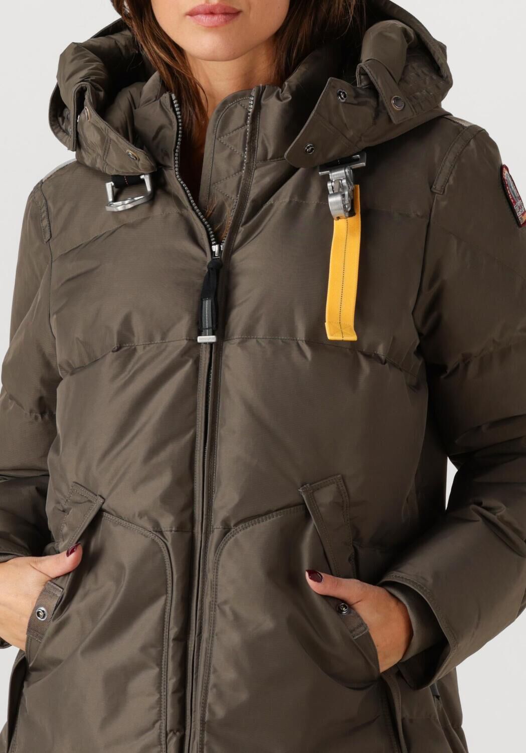 Groene PARAJUMPERS Gewatteerde jas LONG BEAR WOMAN - large