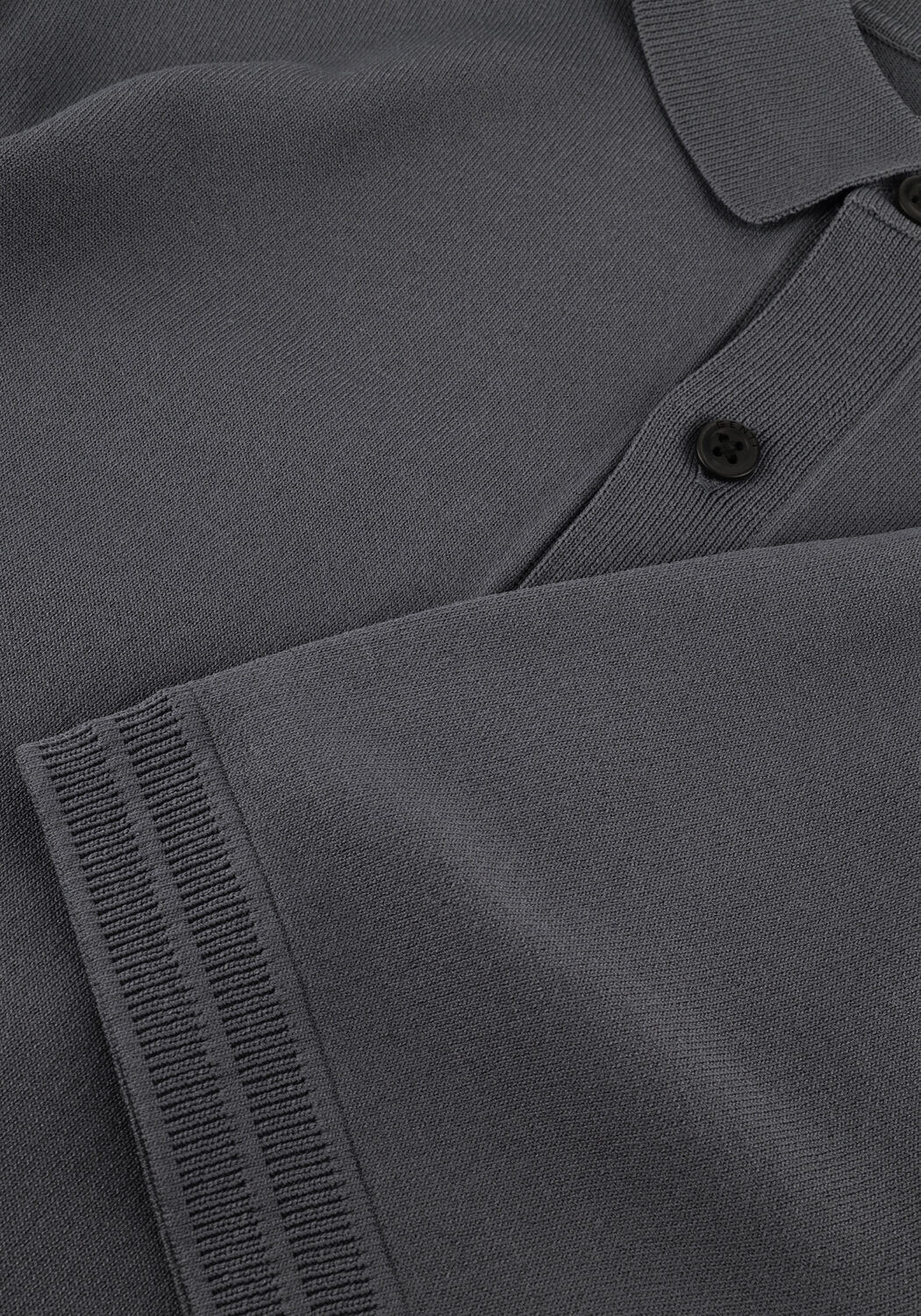 Donkergrijze GENTI Polo POLO 2 BUTTON SS 1260 - large