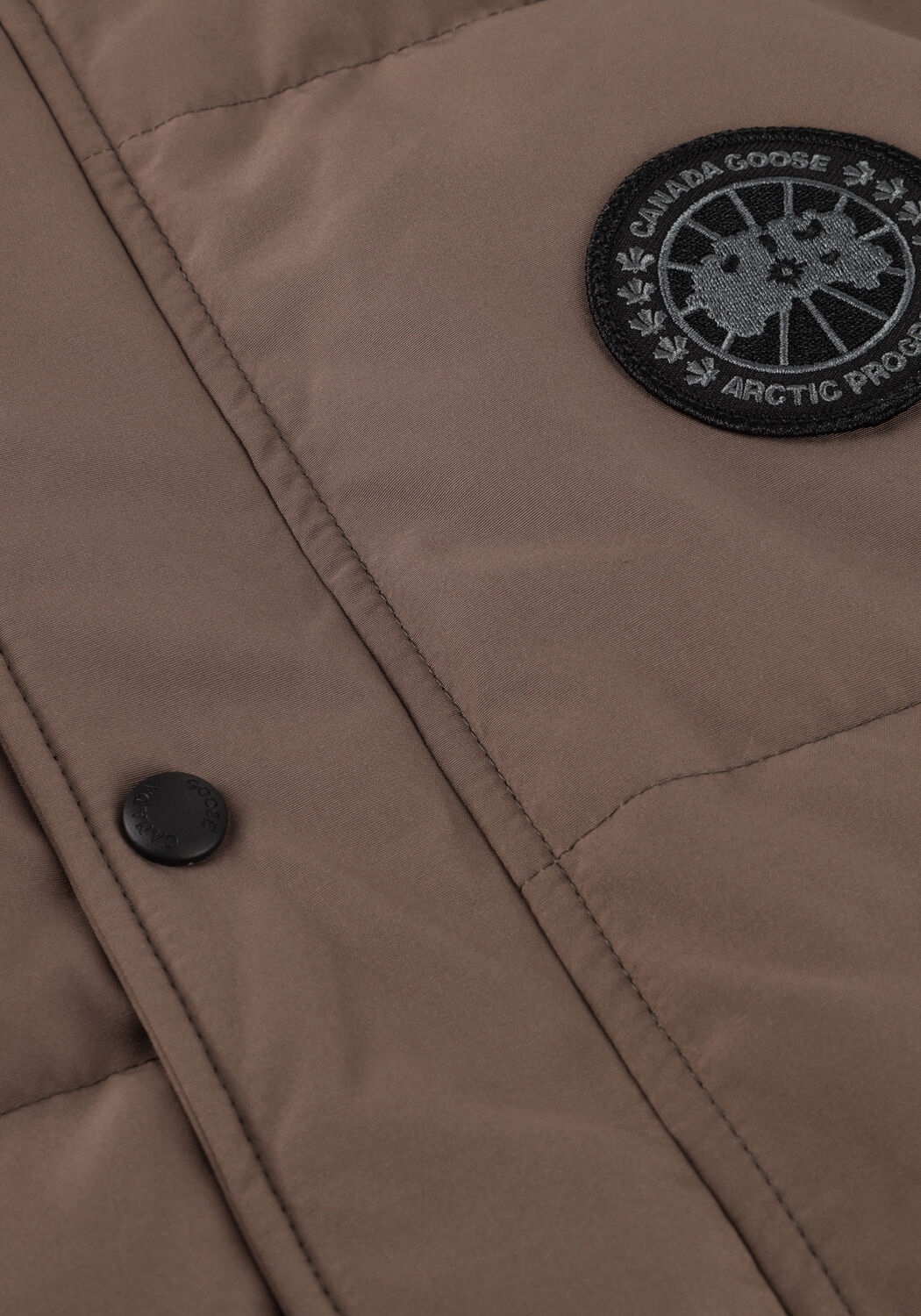 Taupe CANADA GOOSE Bodywarmer MENS GARSON VEST BLACK LABEL BODYWARMER - large