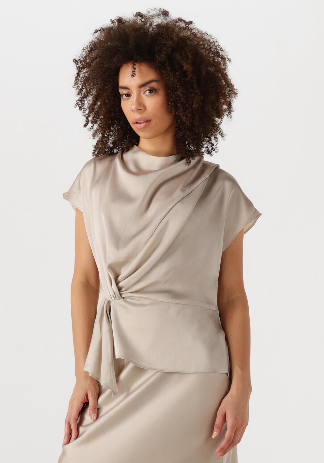 Bruuns Bazaar Top Dames Tinja Blouse, Maat: 34, Kleur: Beige