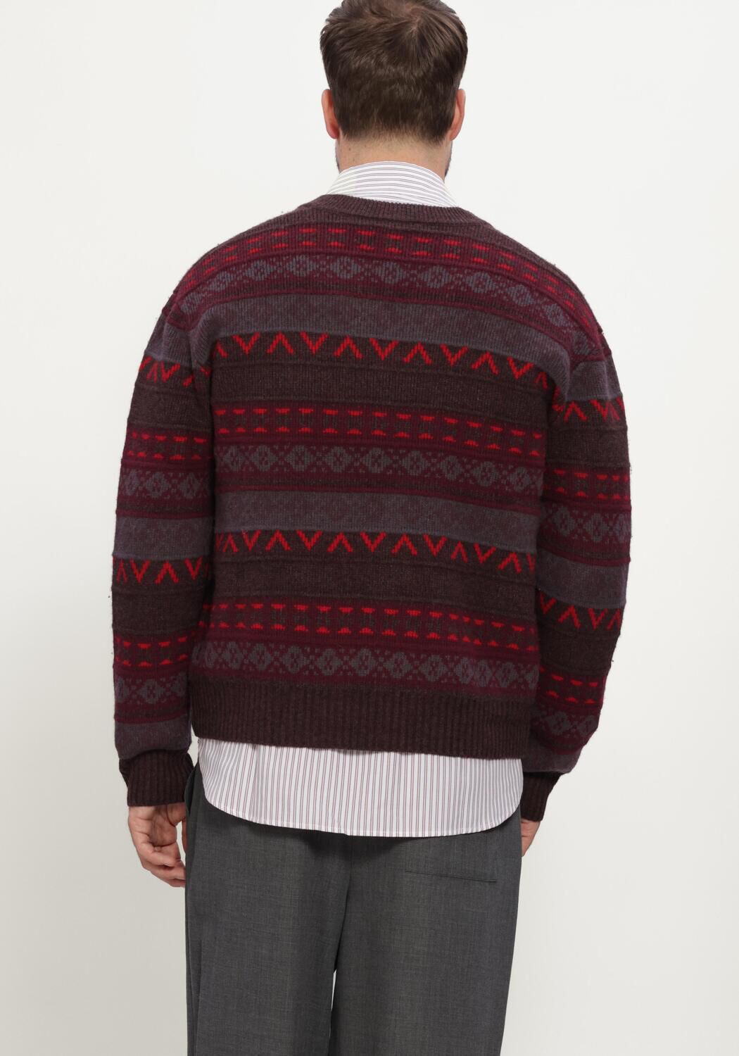 Bordeaux NN.07 Trui TOBIAS V-NECK 60004 - large