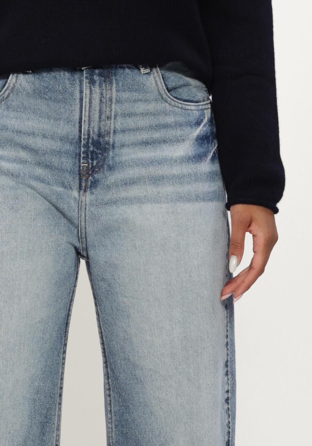 Blauwe LOIS JEANS Straight leg jeans SKATER FLARE - large