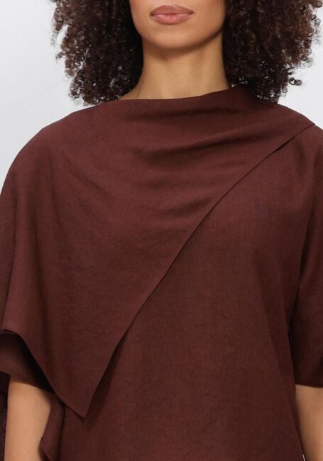 Bruine NATAN Trui TOP DRAPE - large