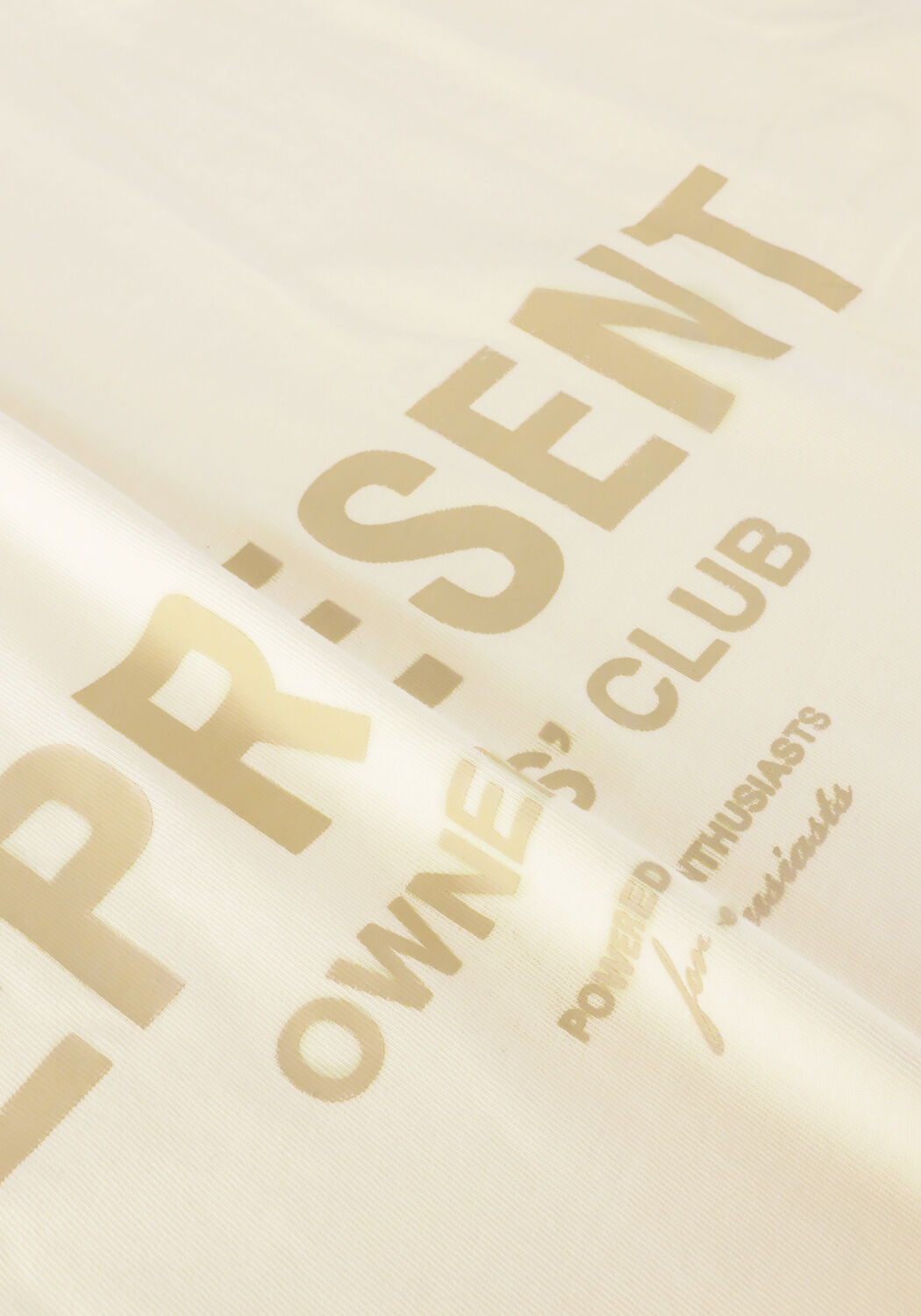 Creme REPRESENT T-shirt OWNERS CLUB T SHIRT - large