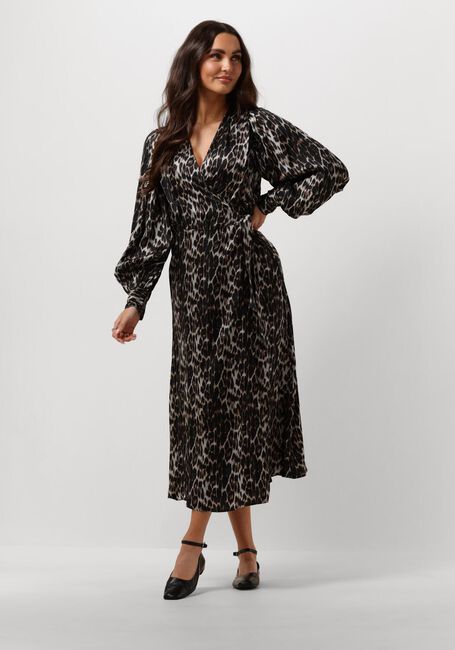 Bruine CO'COUTURE Midi jurk LEO LEO WRAP DRESS - large