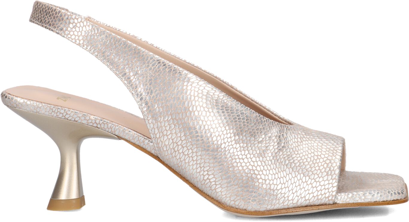 Zinda Slingbacks Dames 3158, Maat: 38, Materiaal: Leer, Kleur: Zilverkleurig afbeelding 1