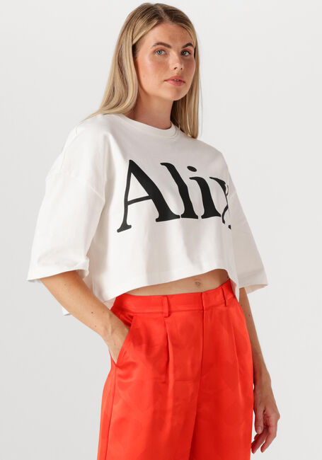 Witte ALIX THE LABEL T-shirt LADIES KNITTED ALIX T-SHIRT - large